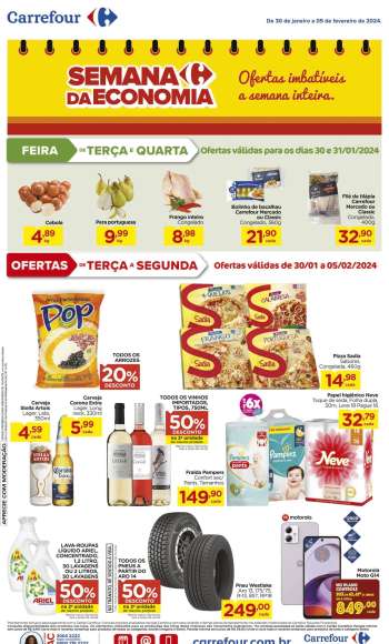 Folheto Carrefour Hiper - 30/01/2024 - 05/02/2024.