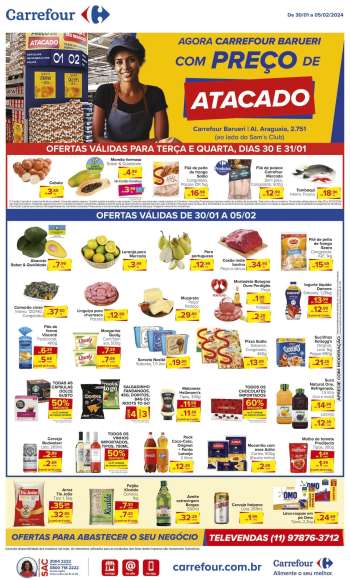 Folheto Carrefour Hiper - 30/01/2024 - 05/02/2024.