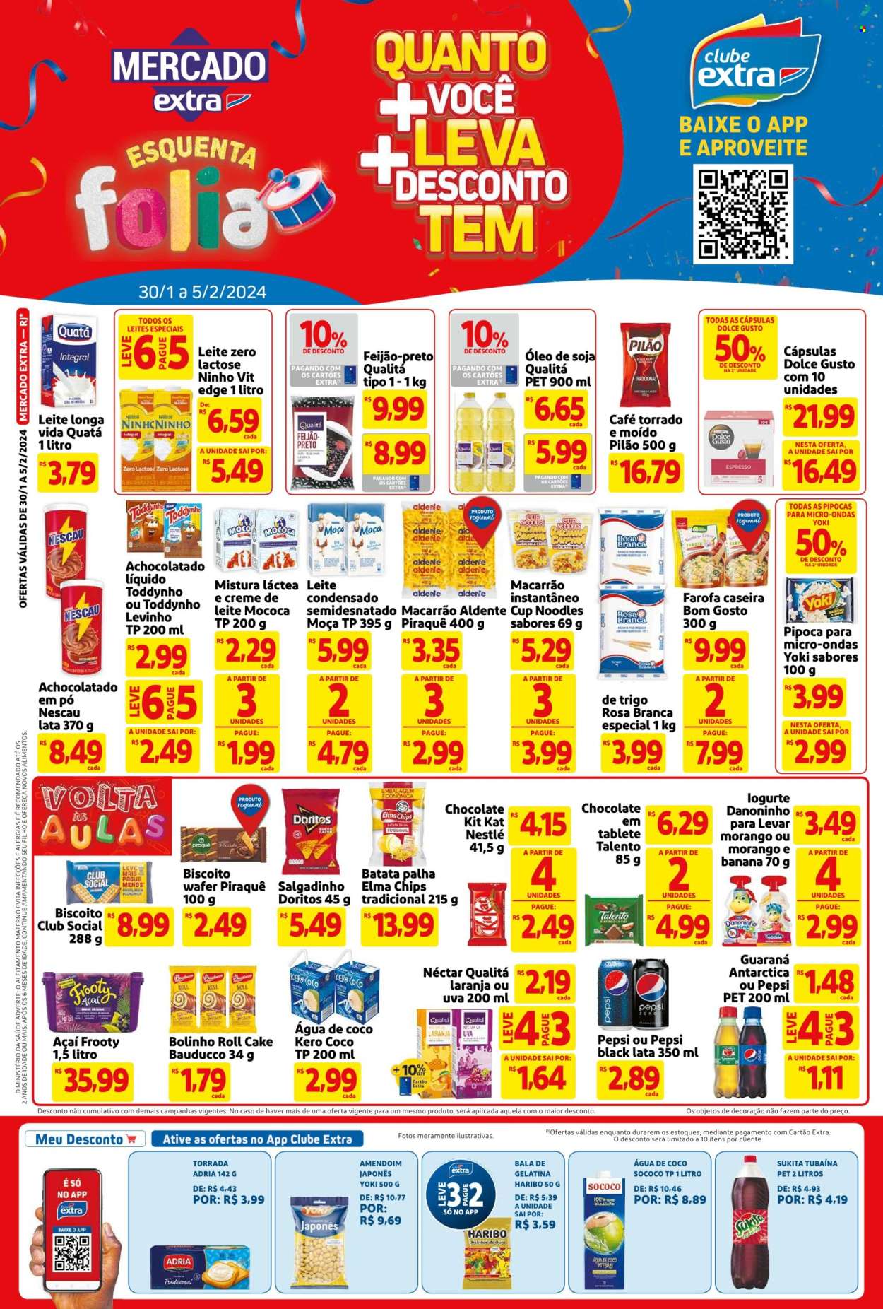 Folheto Mercado Extra - 30/01/2024 - 05/02/2024. Página 1