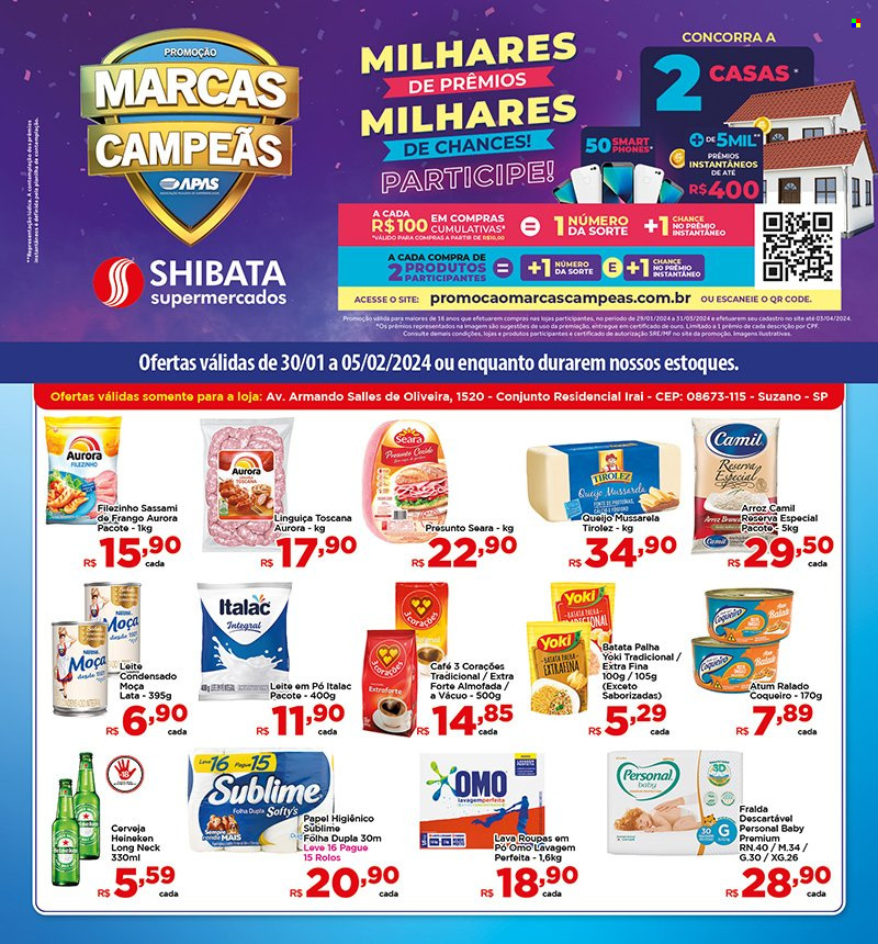 Folheto Shibata Supermercados - 30/01/2024 - 05/02/2024. Página 1