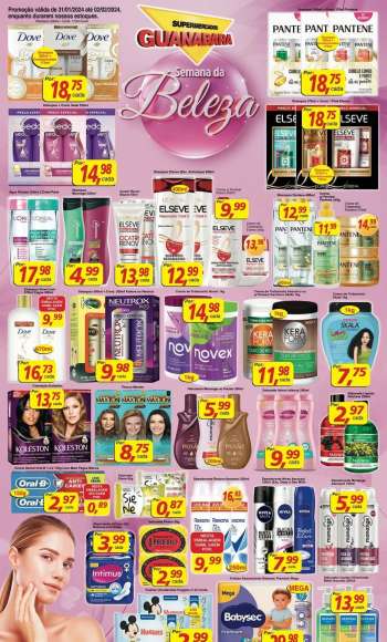 Folheto Supermercados Guanabara - 31/01/2024 - 02/02/2024.