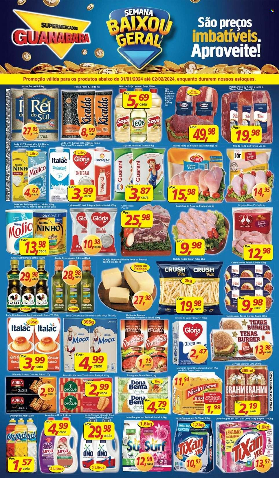 Folheto Supermercados Guanabara - 31/01/2024 - 02/02/2024. Página 12