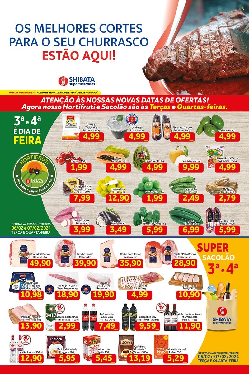 Folheto Shibata Supermercados - 06/02/2024 - 12/02/2024. Página 1