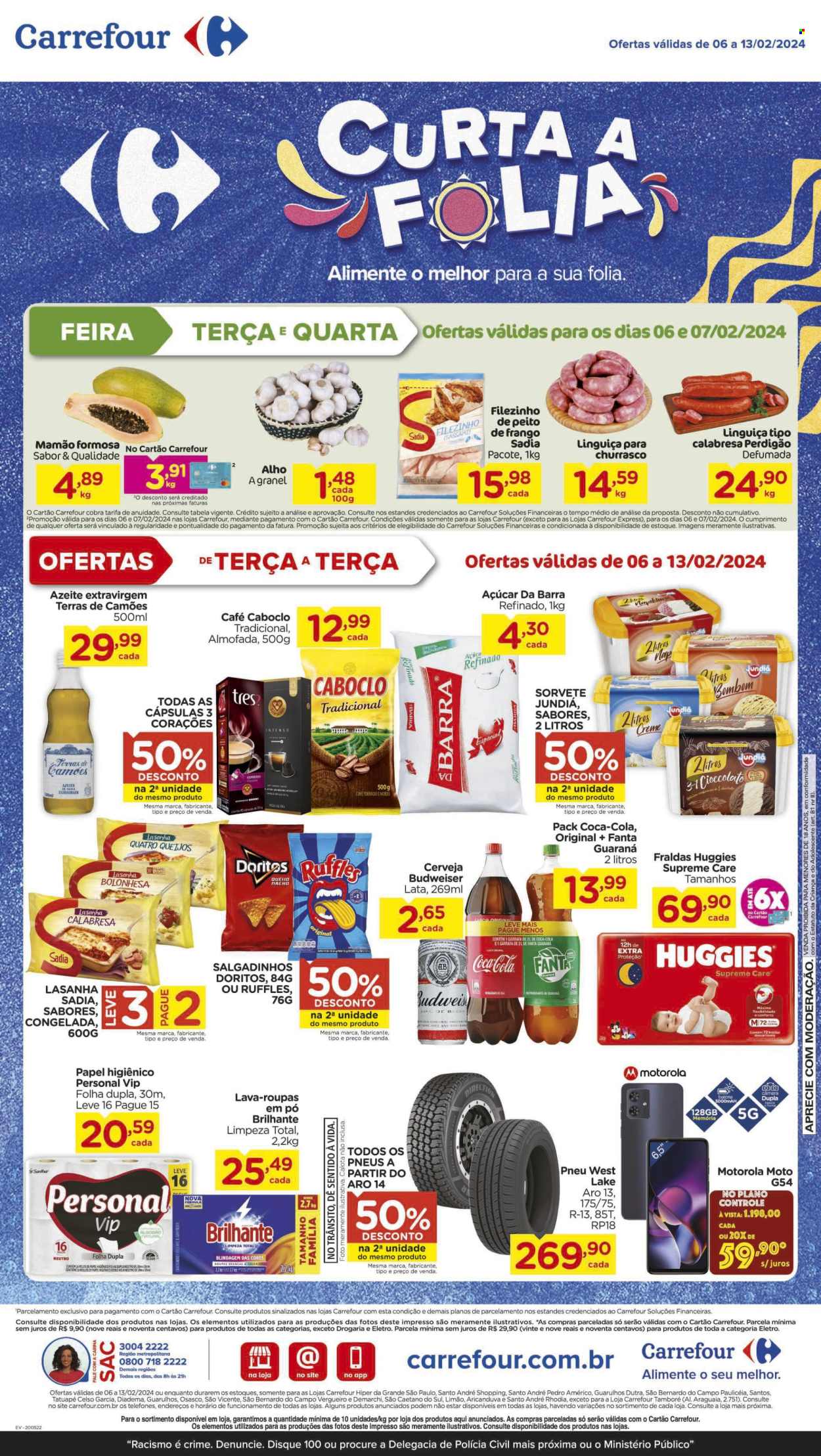 Folheto Carrefour Hiper - 06/02/2024 - 13/02/2024. Página 1