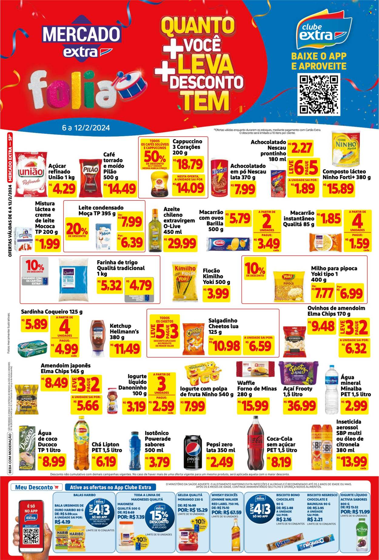 Folheto Mercado Extra - 06/02/2024 - 12/02/2024. Página 1