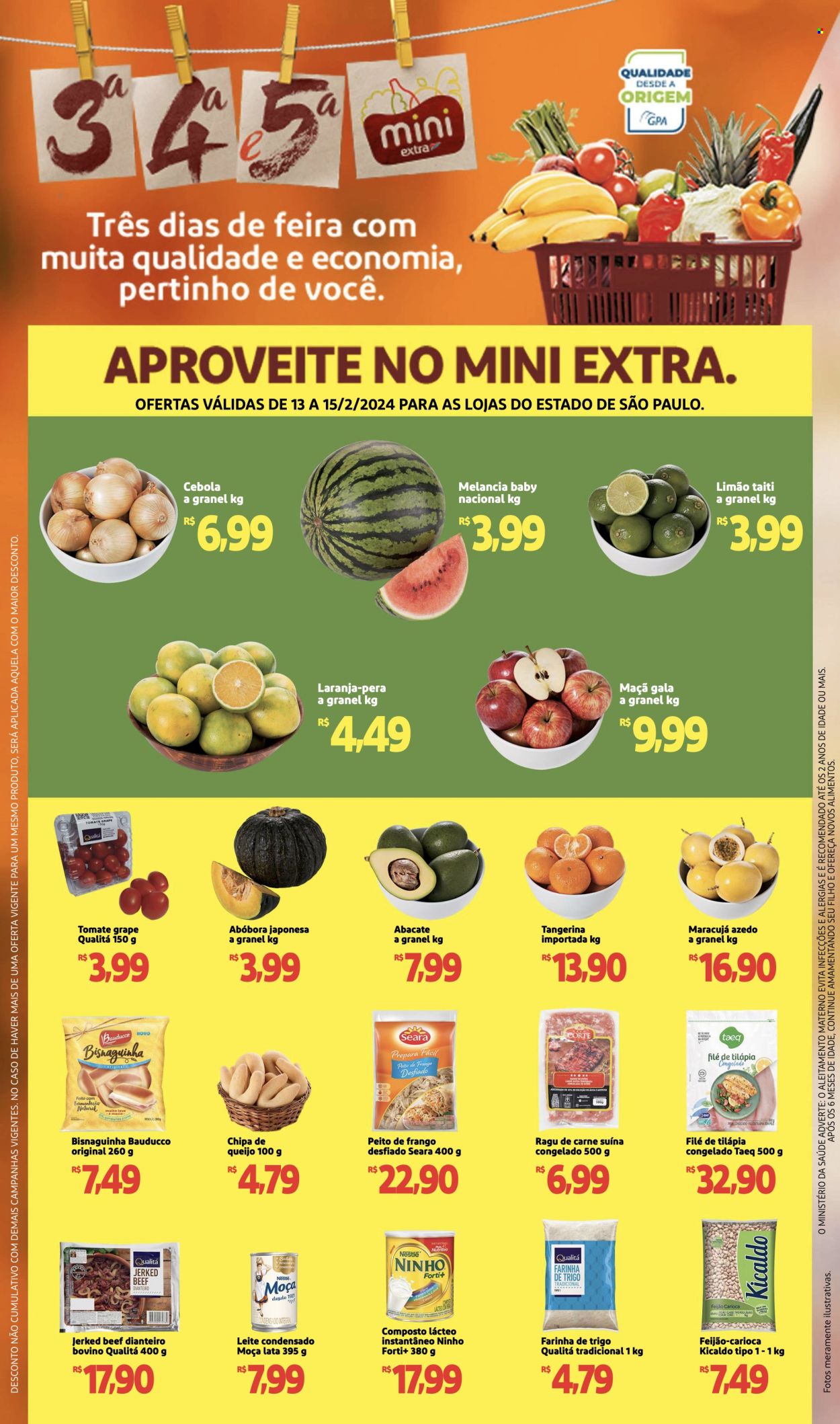 Folheto Mini Extra - 13/02/2024 - 15/02/2024. Página 1