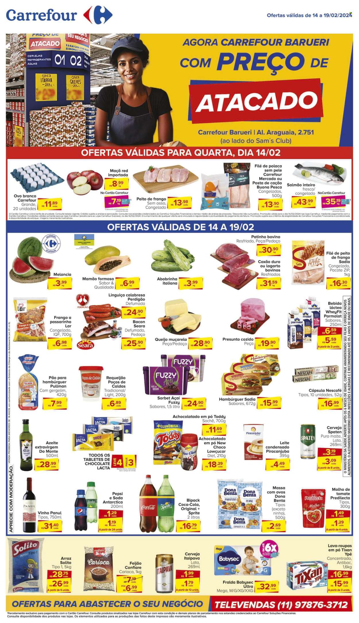 Folheto Carrefour Hiper - 14/02/2024 - 19/02/2024. Página 1