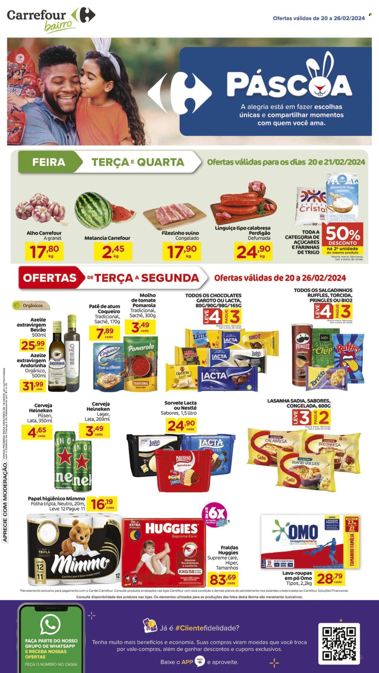 Folheto Carrefour Bairro - 20/02/2024 - 26/02/2024. Página 1