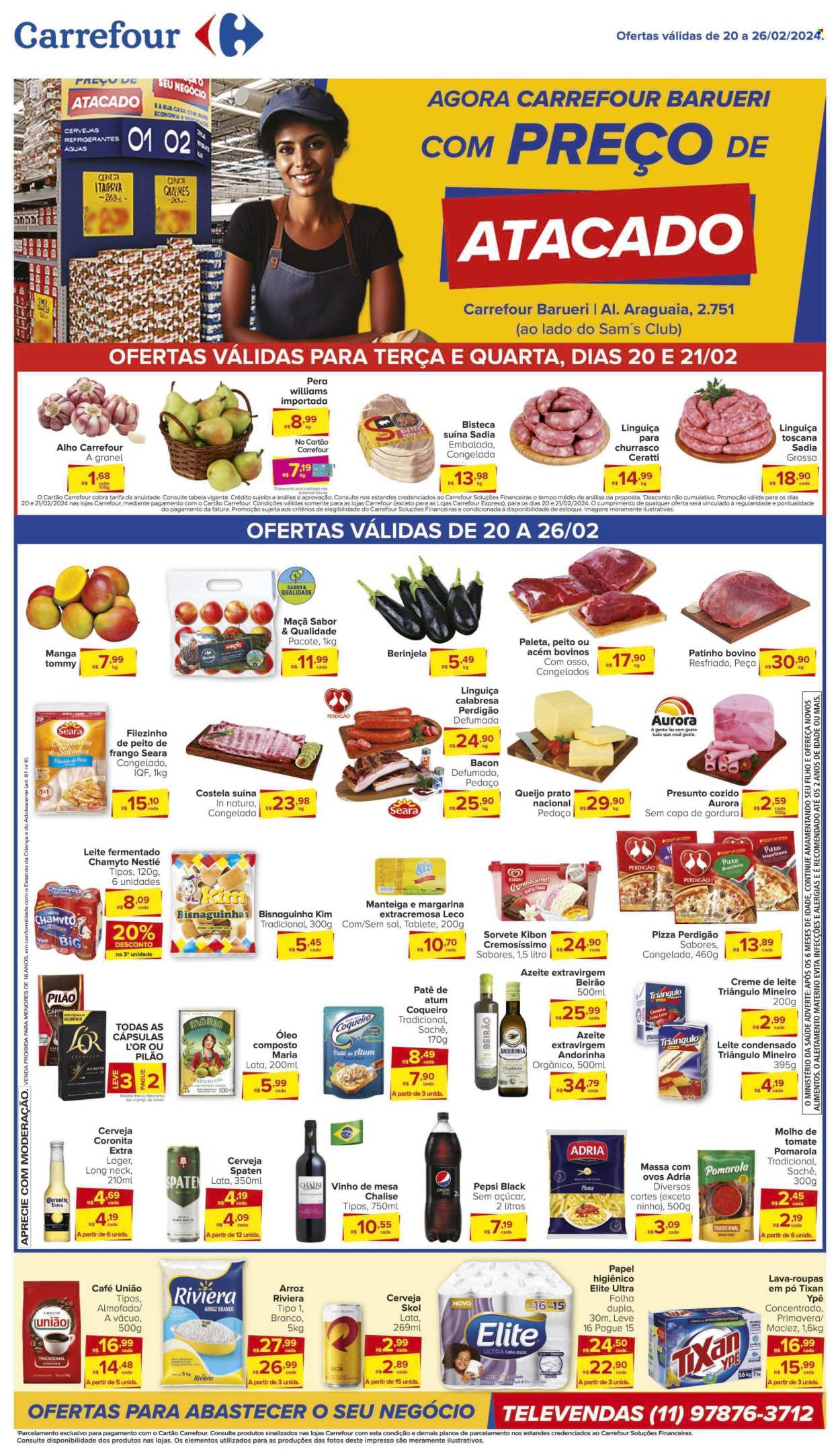 Folheto Carrefour Hiper - 20/02/2024 - 26/02/2024. Página 1