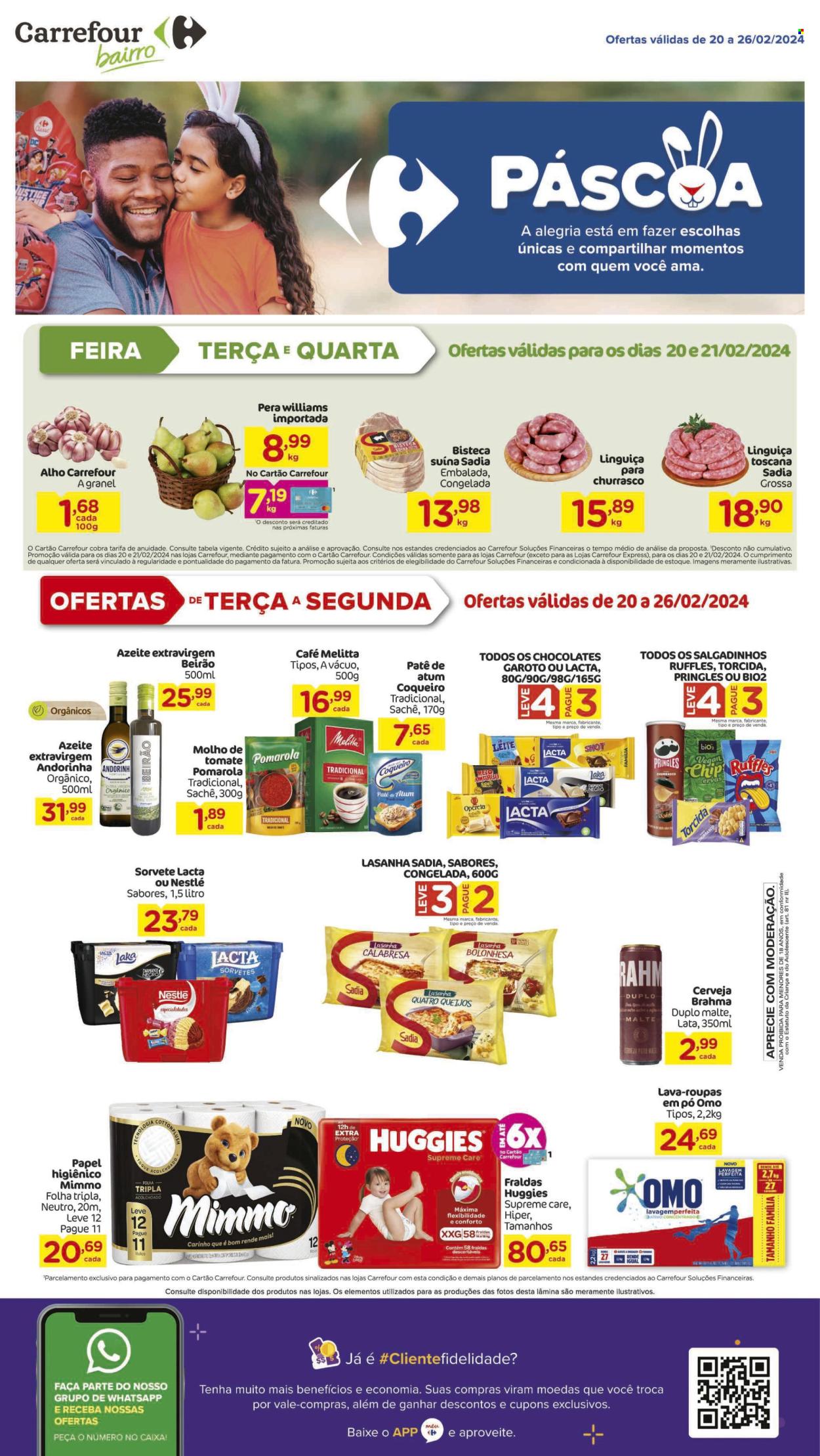 Folheto Carrefour Bairro - 20/02/2024 - 26/02/2024. Página 1