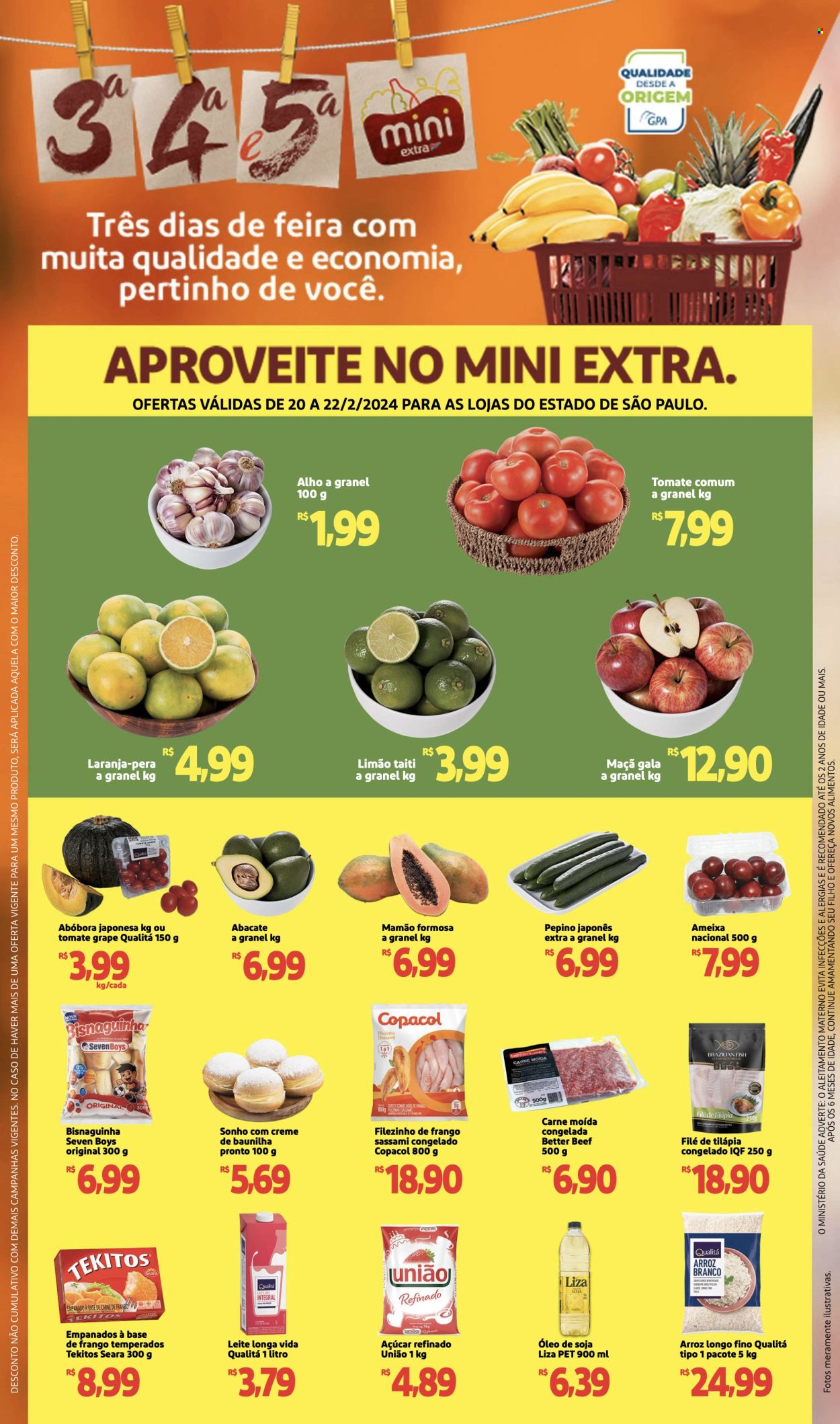 Folheto Mini Extra - 20/02/2024 - 22/02/2024. Página 1