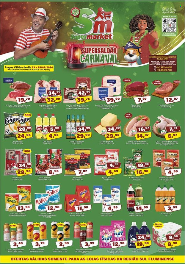 Folheto Rede Supermarket - 23/02/2024 - 25/02/2024. Página 1