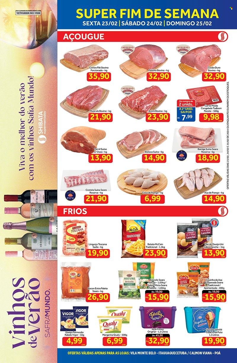 Folheto Shibata Supermercados - 23/02/2024 - 25/02/2024. Página 1