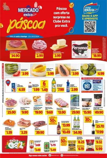 Folheto Mercado Extra - 23/02/2024 - 25/02/2024.