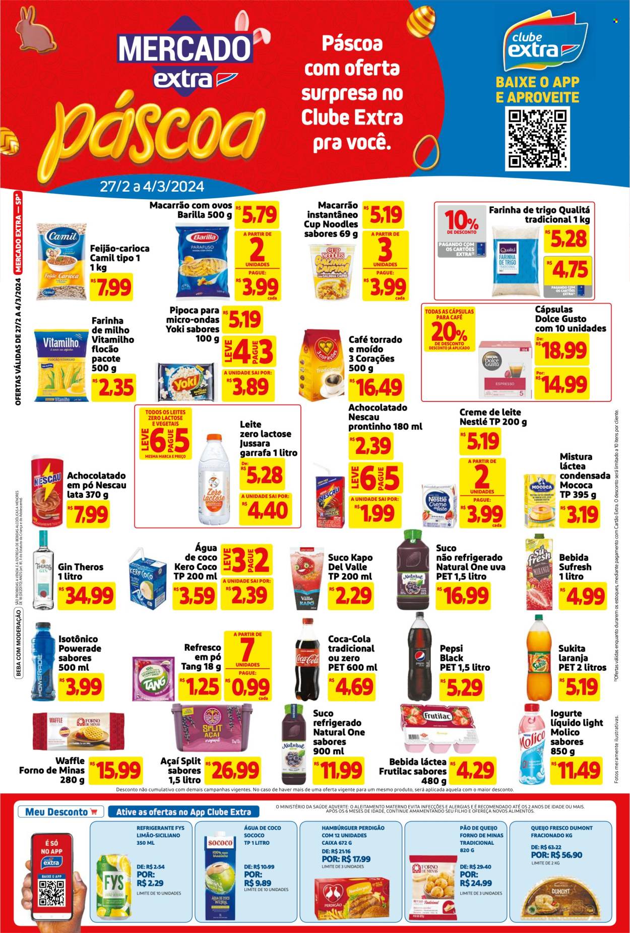 Folheto Mercado Extra - 27/02/2024 - 04/03/2024. Página 1