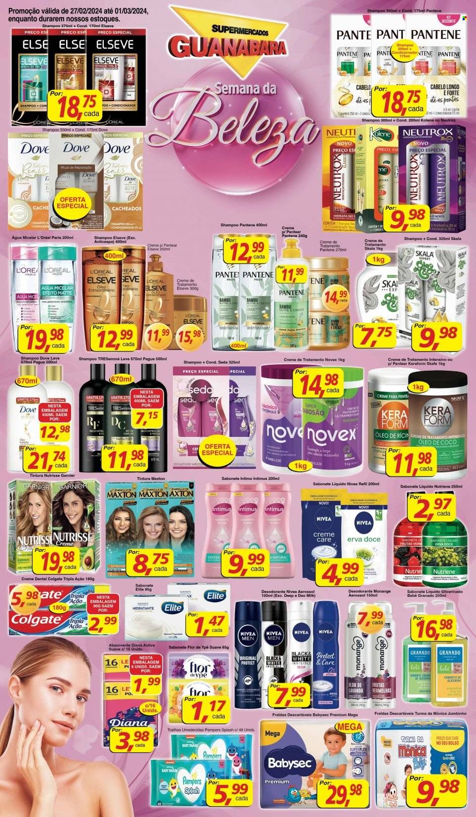 Folheto Supermercados Guanabara - 27/02/2024 - 01/03/2024. Página 1