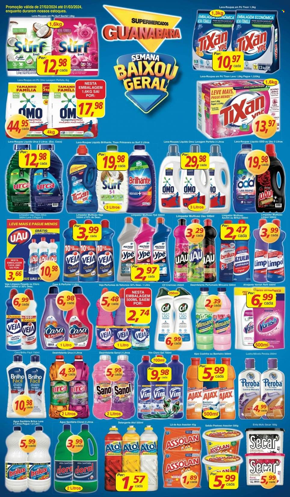 Folheto Supermercados Guanabara - 27/02/2024 - 01/03/2024. Página 7