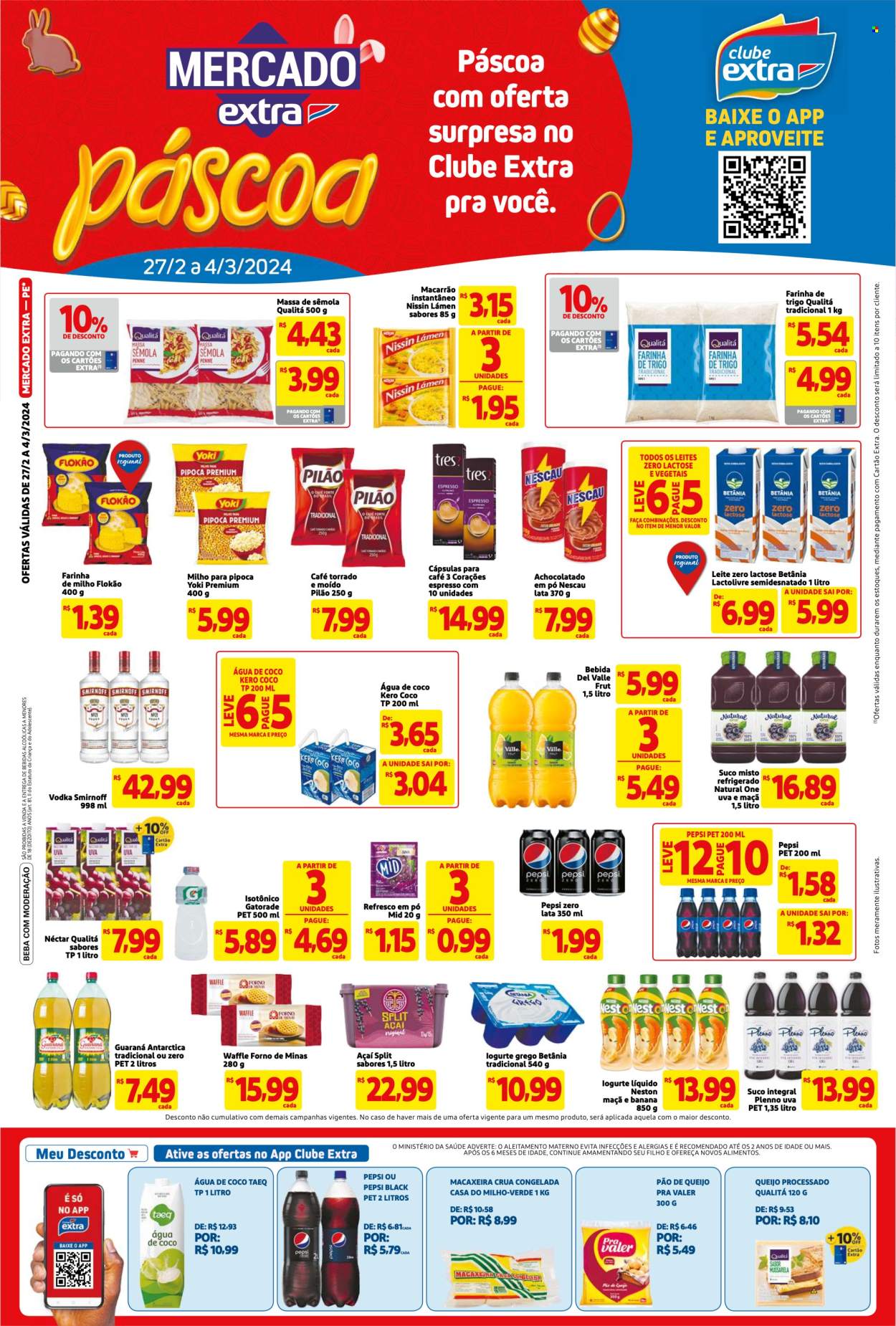 Folheto Mercado Extra - 27/02/2024 - 04/03/2024. Página 1