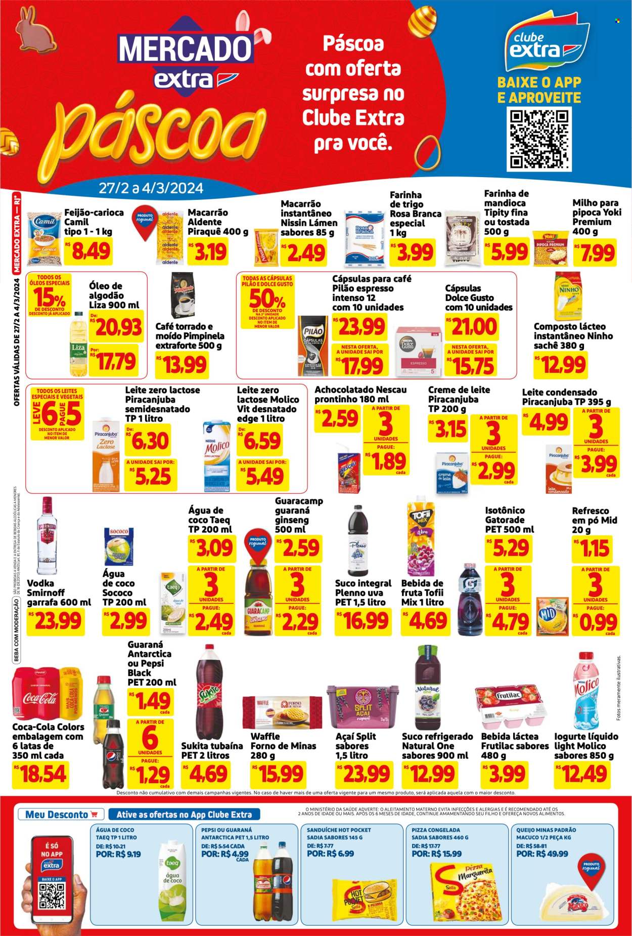 Folheto Mercado Extra - 27/02/2024 - 04/03/2024. Página 1