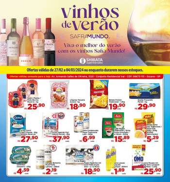 Folheto Shibata Supermercados - 27/02/2024 - 04/03/2024.