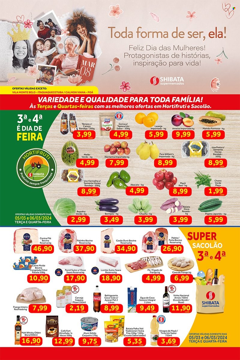 Folheto Shibata Supermercados - 05/03/2024 - 11/03/2024. Página 1