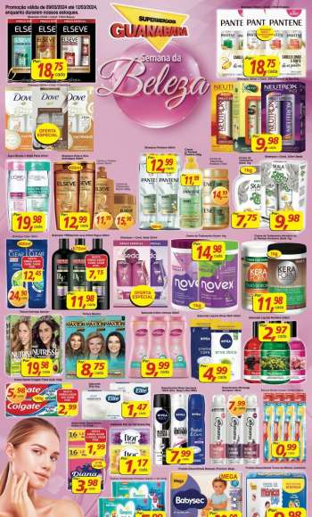 Folheto Supermercados Guanabara - 09/03/2024 - 12/03/2024.