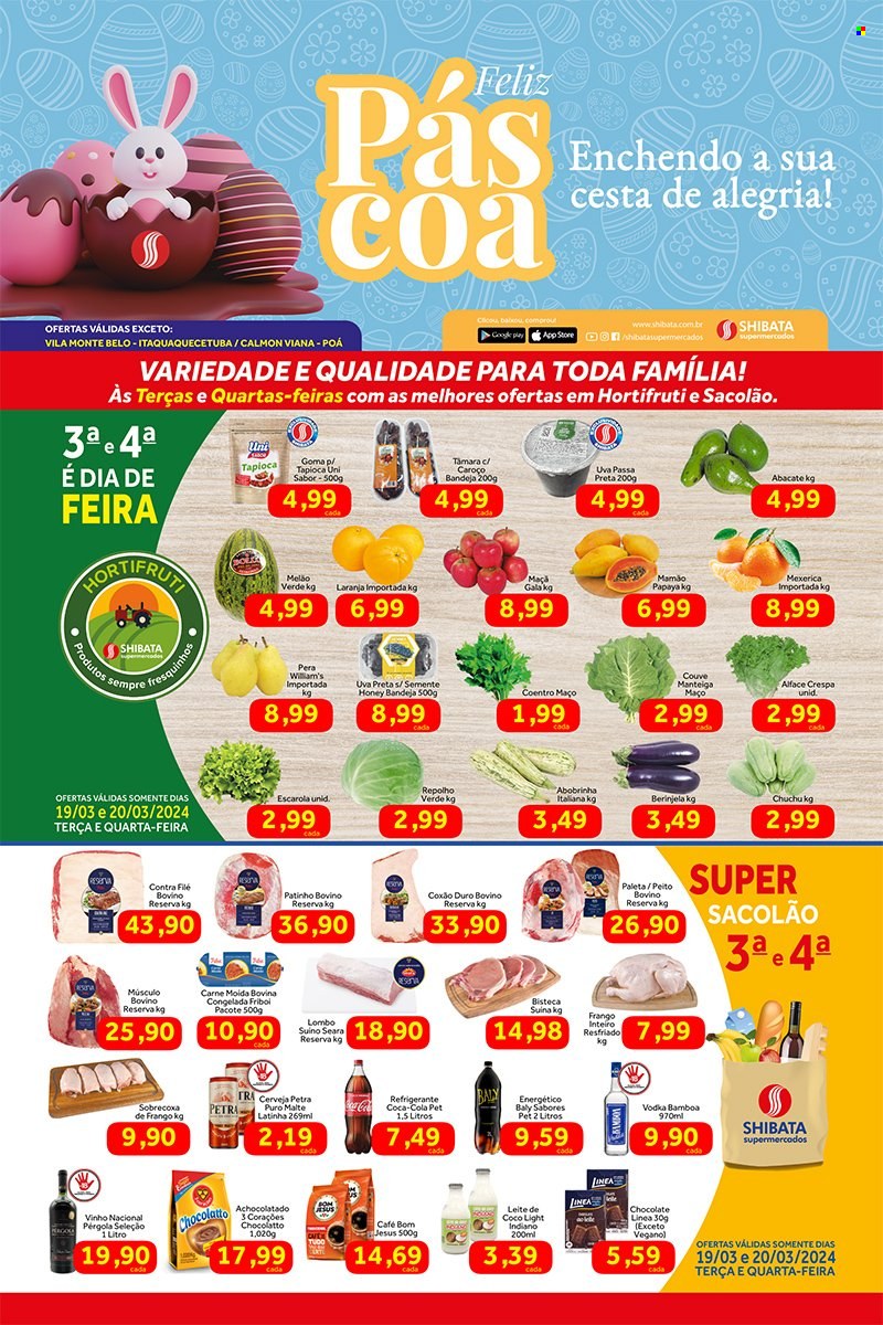 Folheto Shibata Supermercados - 19/03/2024 - 25/03/2024. Página 1