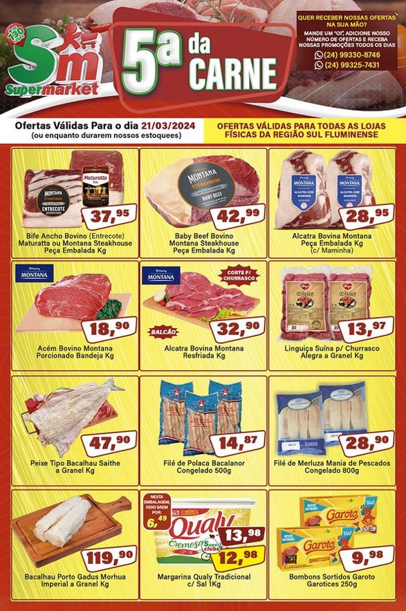 Folheto Rede Supermarket - 21/03/2024 - 21/03/2024. Página 1