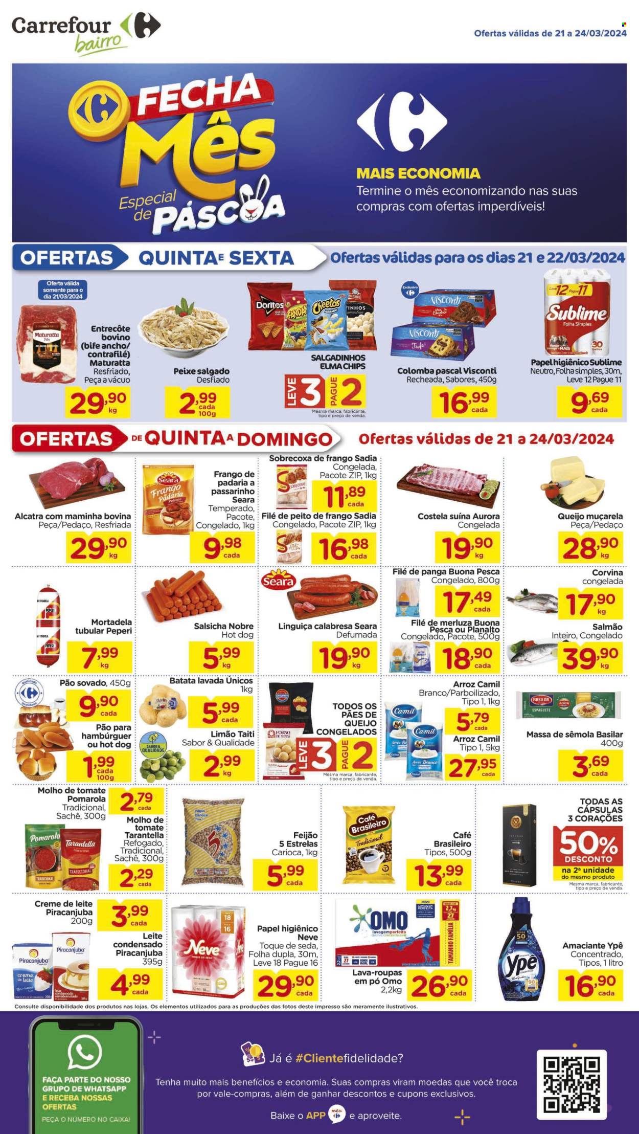 Folheto Carrefour Bairro - 20/03/2024 - 24/03/2024. Página 1