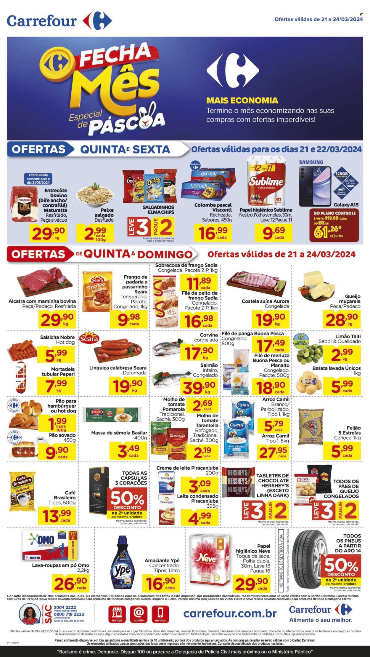 Folheto Carrefour Hiper - 20/03/2024 - 24/03/2024. Página 1