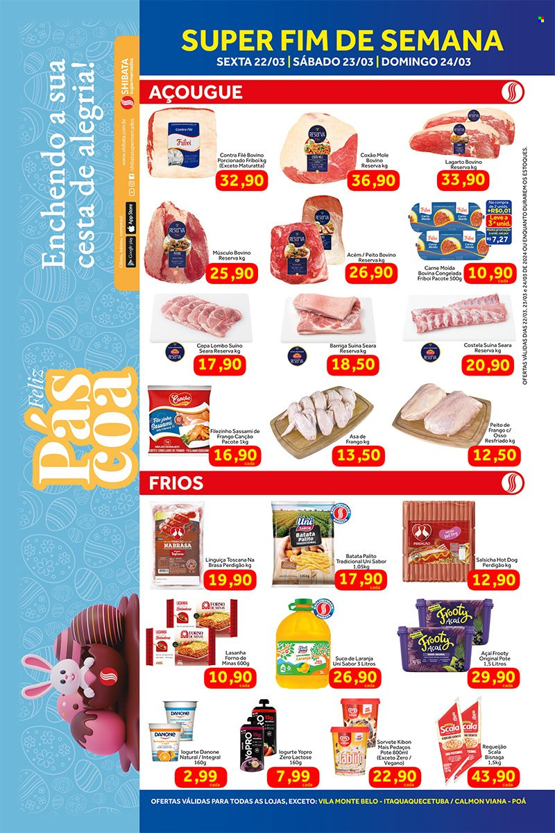 Folheto Shibata Supermercados - 22/03/2024 - 24/03/2024. Página 1
