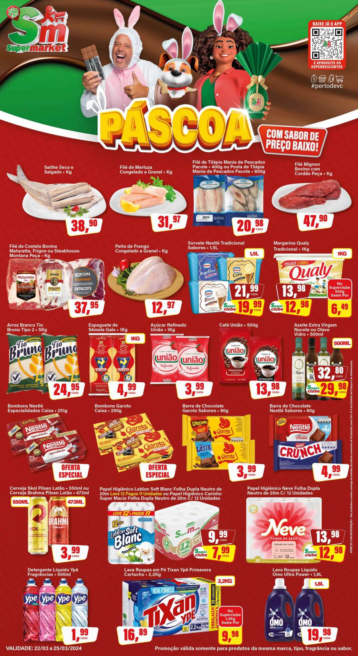 Folheto Rede Supermarket - 22/03/2024 - 25/03/2024. Página 1
