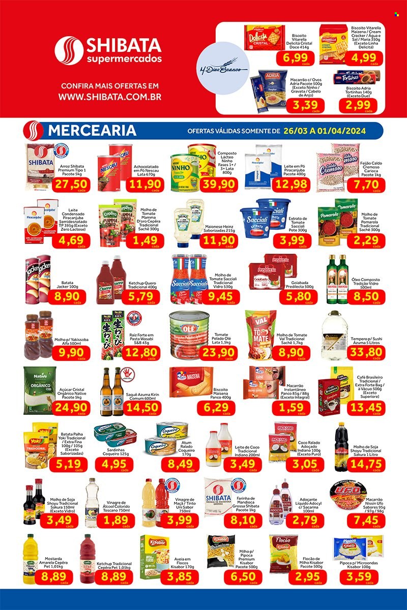 Folheto Shibata Supermercados - 26/03/2024 - 01/04/2024. Página 2