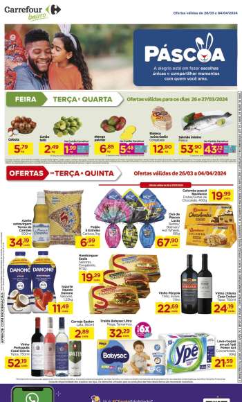 Folheto Carrefour Bairro - 26/03/2024 - 04/04/2024.