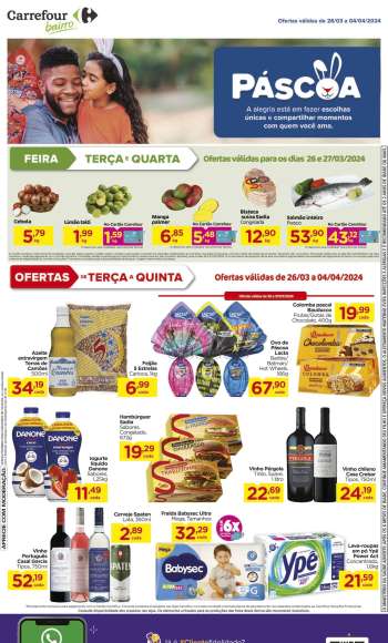Folheto Carrefour Bairro - 26/03/2024 - 04/04/2024.
