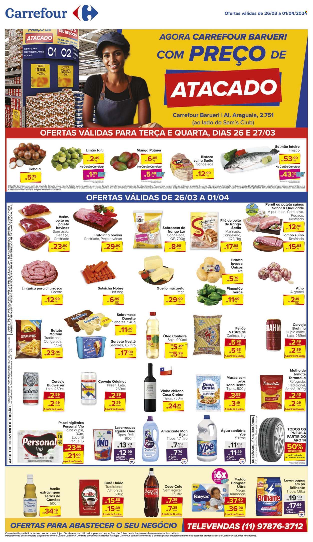 Folheto Carrefour Hiper - 26/03/2024 - 01/04/2024. Página 1