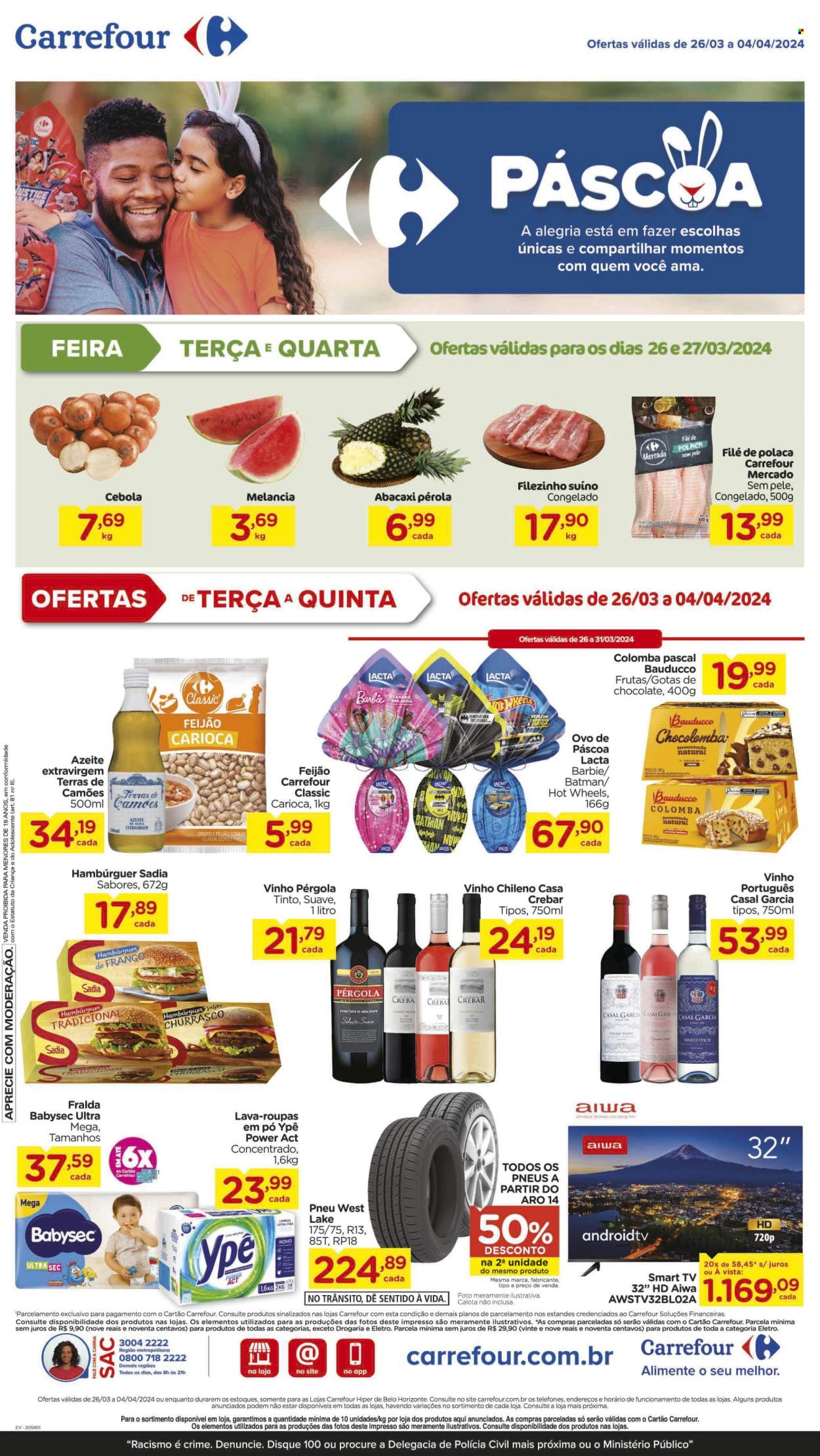 Folheto Carrefour Hiper - 26/03/2024 - 04/04/2024. Página 1