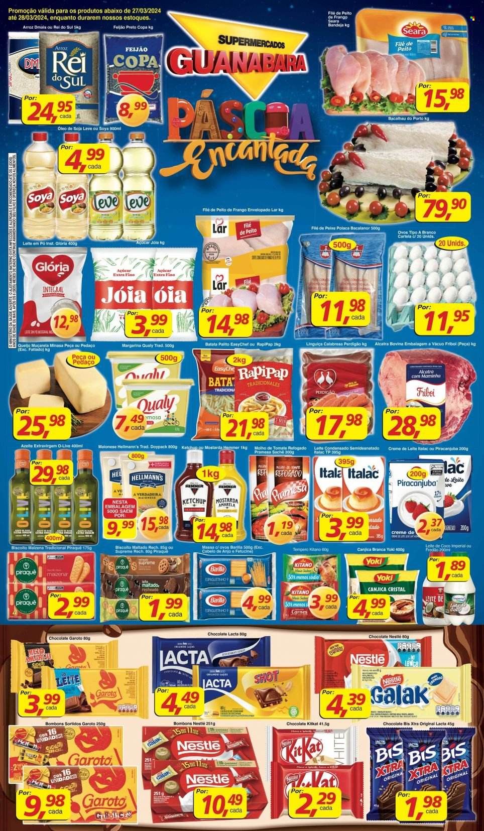 Folheto Supermercados Guanabara - 27/03/2024 - 28/03/2024. Página 1