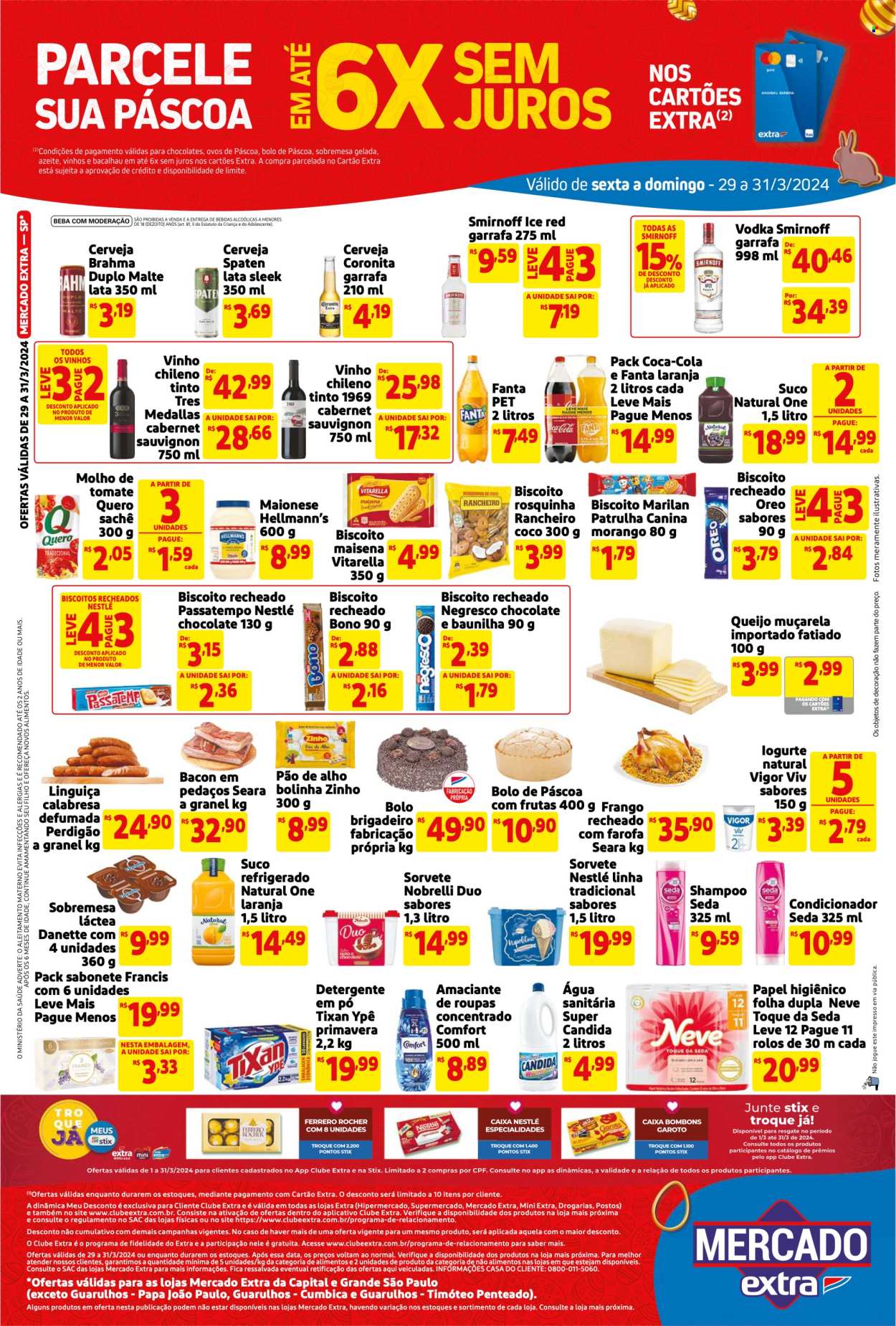 Folheto Mercado Extra - 29/03/2024 - 31/03/2024. Página 2