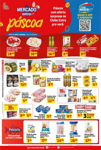 Folheto Mercado Extra - 29/03/2024 - 31/03/2024.