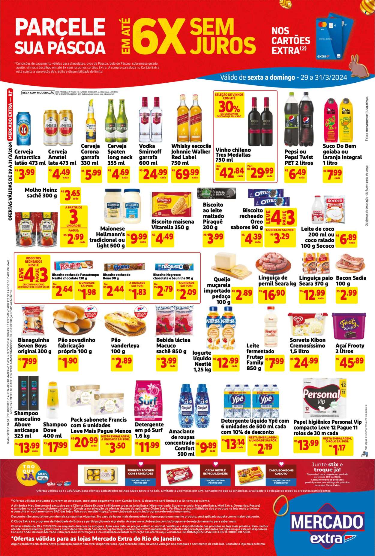 Folheto Mercado Extra - 29/03/2024 - 31/03/2024. Página 2