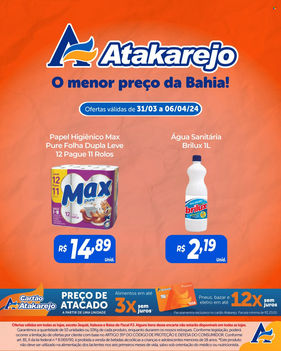 Folheto Atakadão Atakarejo - 31/03/2024 - 06/04/2024. Página 10