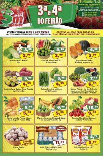 Folheto Rede Supermarket - 02/04/2024 - 03/04/2024.