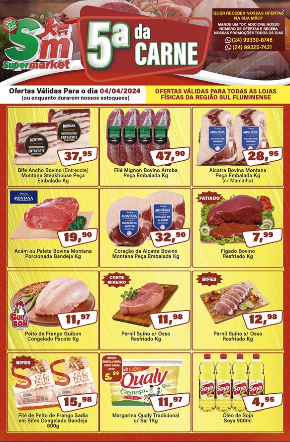 Folheto Rede Supermarket - 04/04/2024 - 04/04/2024. Página 1