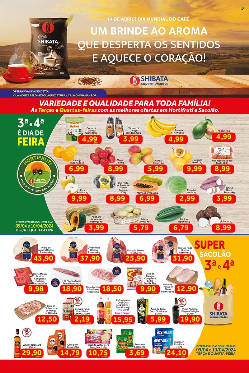 Folheto Shibata Supermercados - 09/04/2024 - 15/04/2024. Página 1