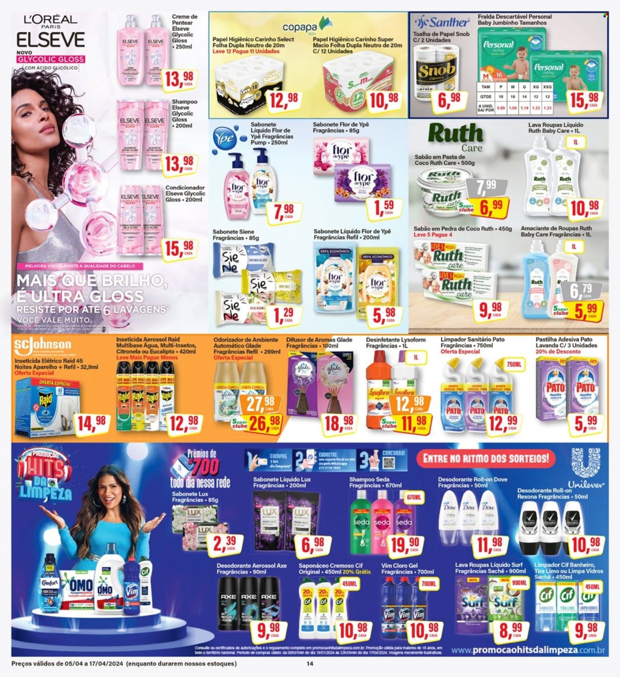 Folheto Rede Supermarket - 05/04/2024 - 17/04/2024. Página 14