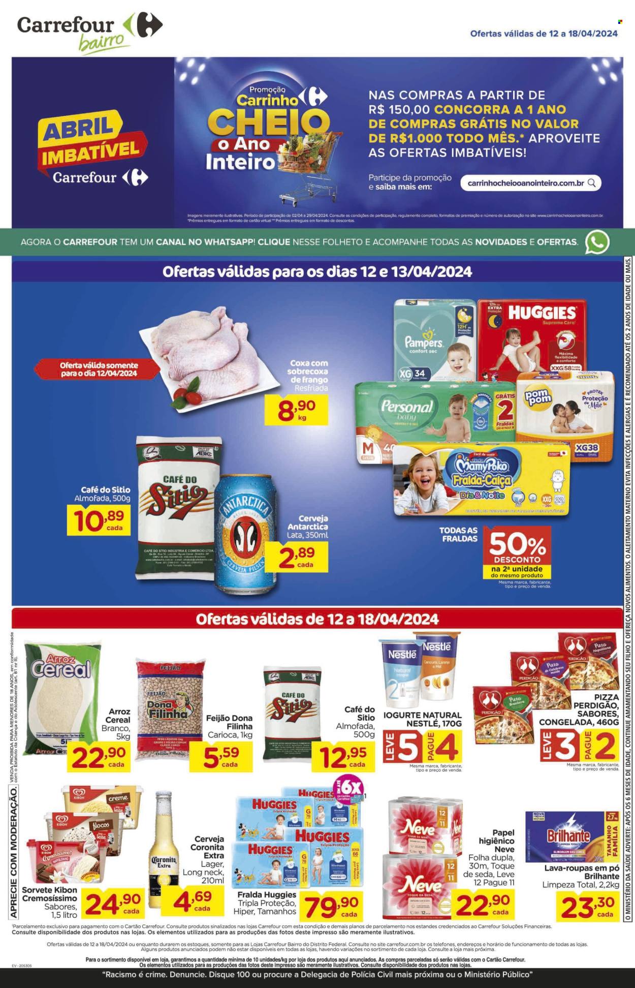 Folheto Carrefour Bairro - 12/04/2024 - 18/04/2024. Página 1