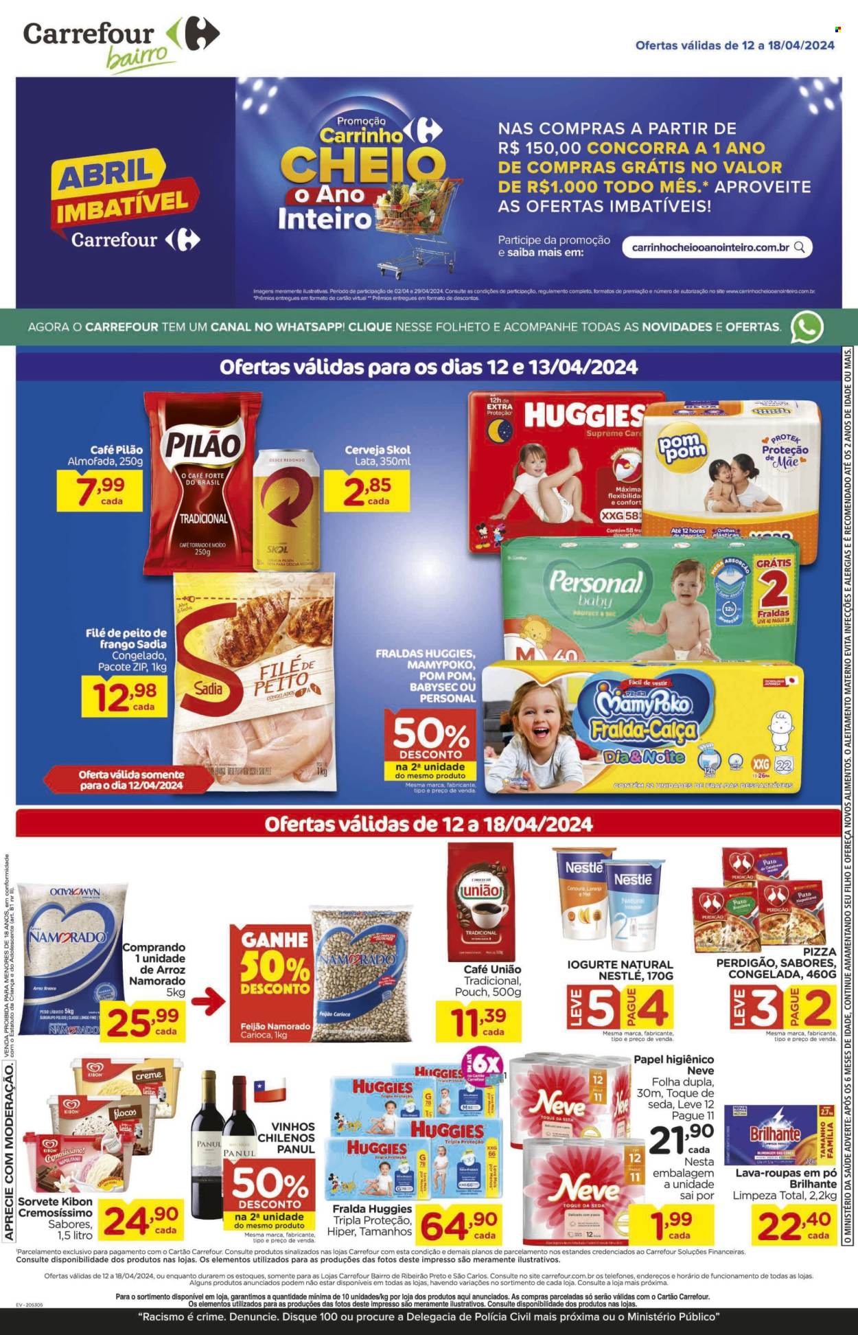 Folheto Carrefour Bairro - 12/04/2024 - 18/04/2024. Página 1
