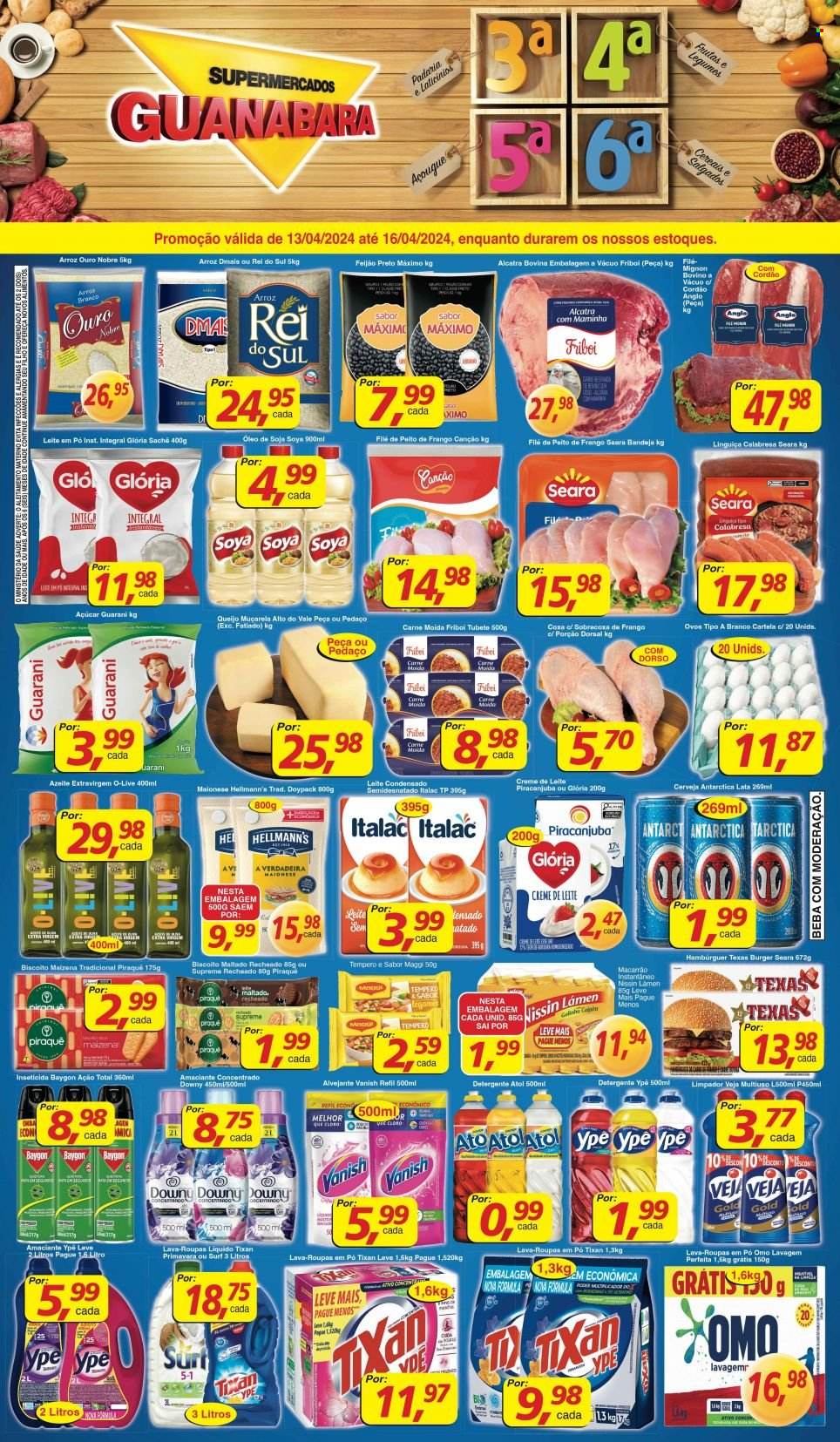 Folheto Supermercados Guanabara - 13/04/2024 - 16/04/2024. Página 1