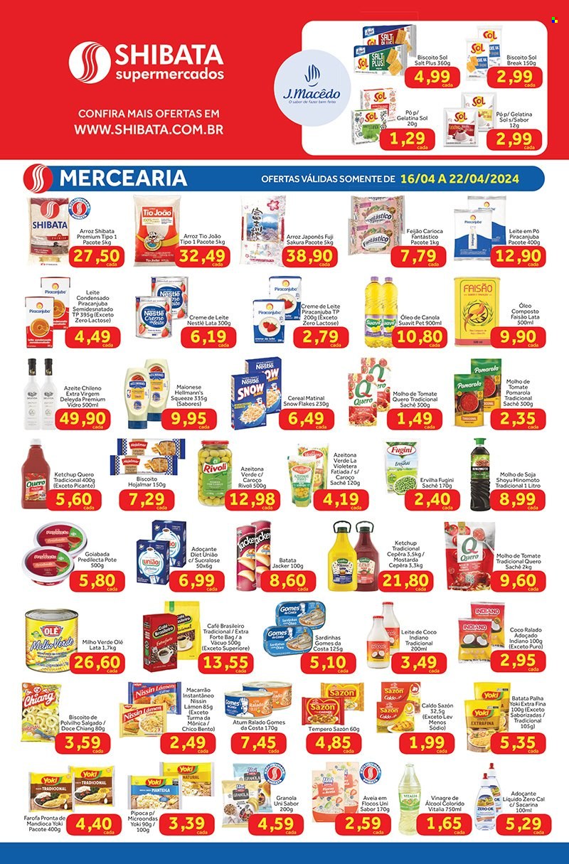 Folheto Shibata Supermercados - 16/04/2024 - 22/04/2024. Página 2
